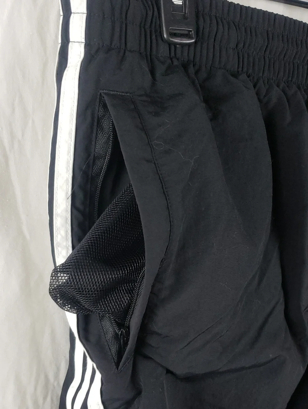 Adidas Men's 2XL Black 3 Stripes Swim Shorts